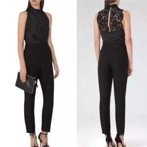 Reiss Kita lace-back jumpsuit sz 6